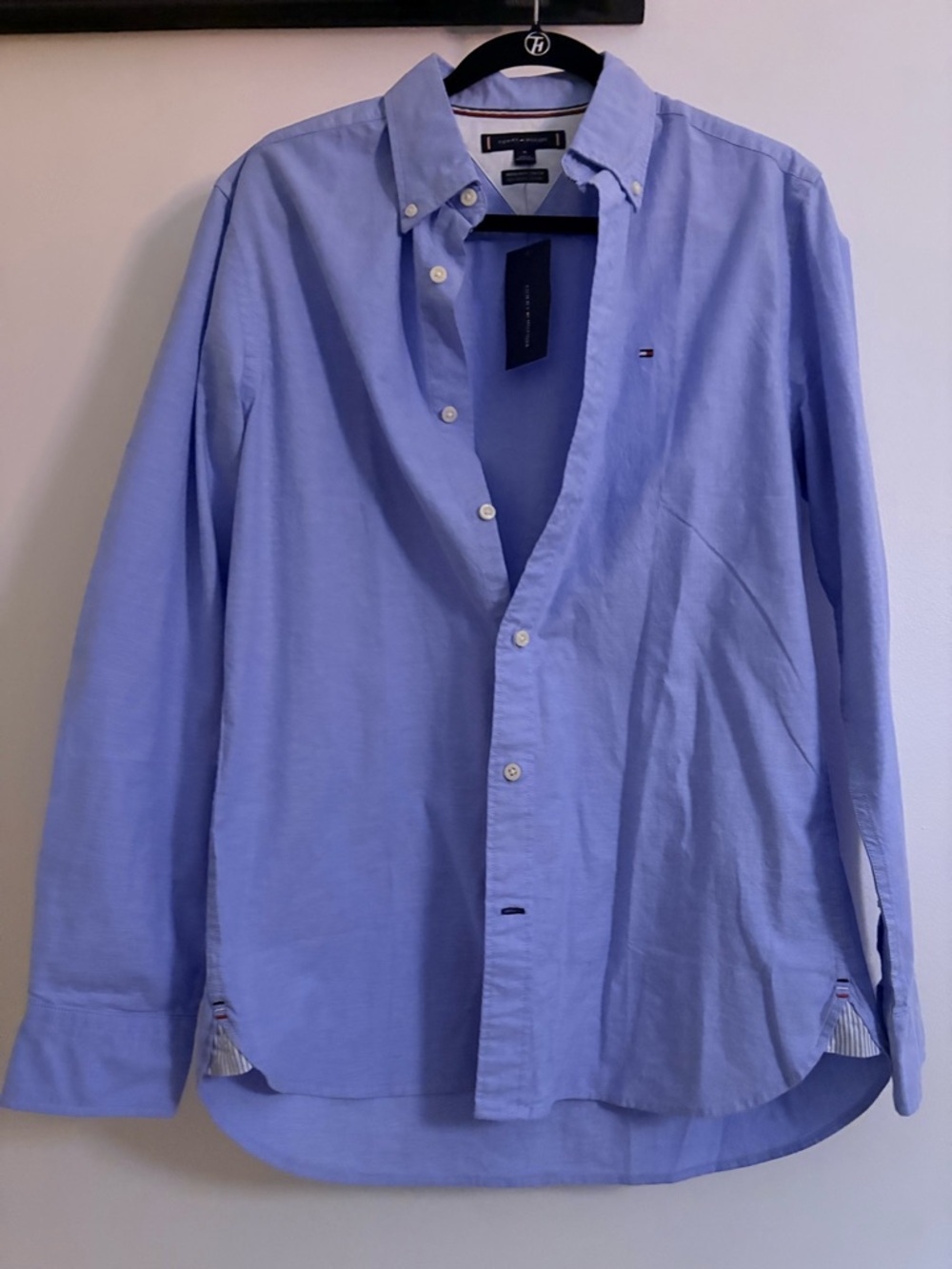 Tommy Hilfiger Men's Sky Blue Oxford Button-Down Shirt